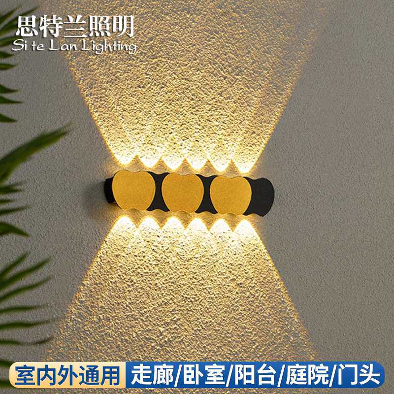 新款简约创意led壁灯防水户外露台庭院灯装饰客厅卧室背景墙壁灯