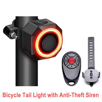 Wireless Rechargeable Auto Brake LED Bicycle Tail Lights 33R