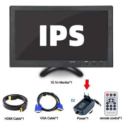 10.1英寸IPS屏幕1024x600LCD HDMVGA AV Bnc输入适用于PC电脑备份
