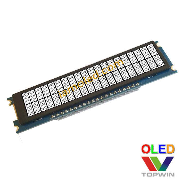 2.93寸20针断码字符型oled液晶显示屏模块白色光8bit并口80806800