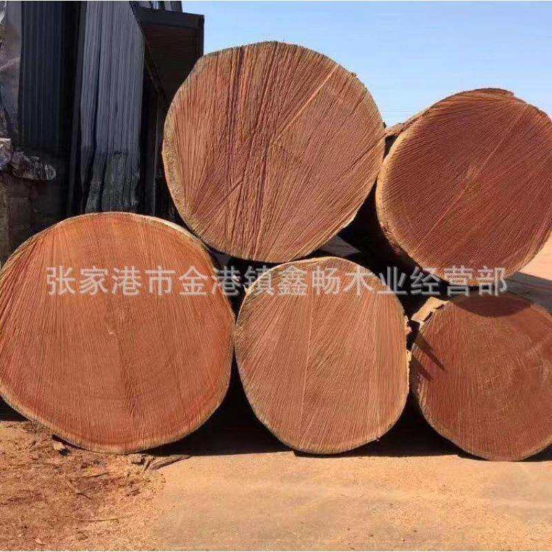进口乌檀木沙比利 原木木材 加工沙比利木板材防腐木棒菜板木板料