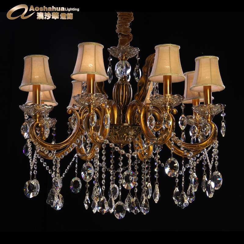 欧式吊灯客厅水晶灯 奢华大气酒店蜡烛灯 简欧灯具灯 进口埃及水