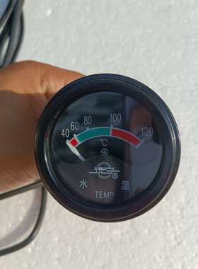 装载机铲车叉车挖机农用车直感式水温表指针水温表12V24V通用型