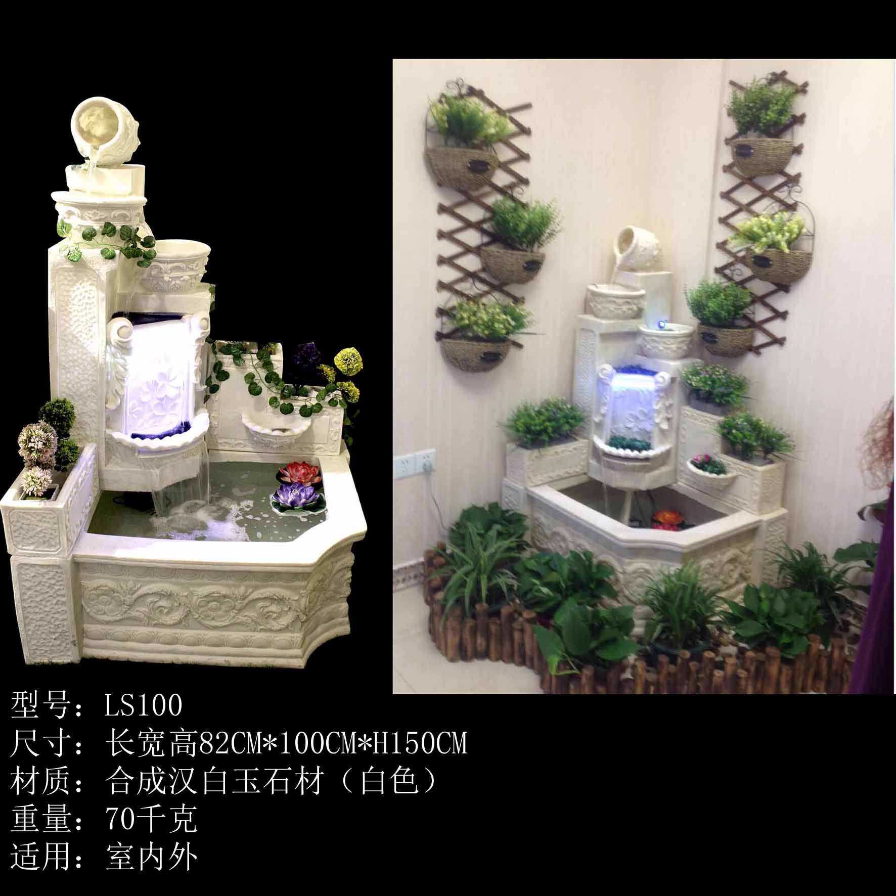 树脂欧式工艺品喷泉 砂岩别墅庭院水景室内加湿假山流水摆件喷泉