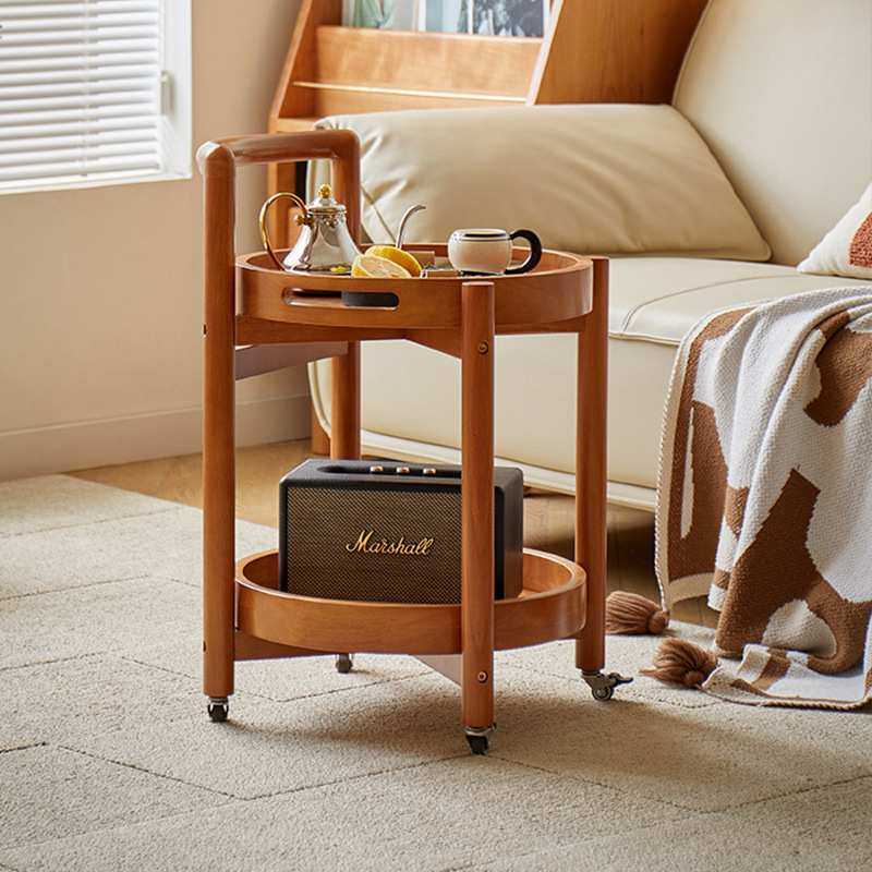 实木沙发边几客厅小茶几可移动小推车带轮床头桌置物架家用小桌子,3C数码配件,摄像机配件,淘宝优惠券,粉丝福利购,淘宝优惠卷