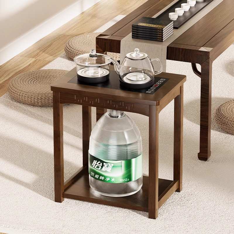 茶几小型家用户泡茶边几客厅沙发边柜烧水壶一体茶水柜水桶置物J&