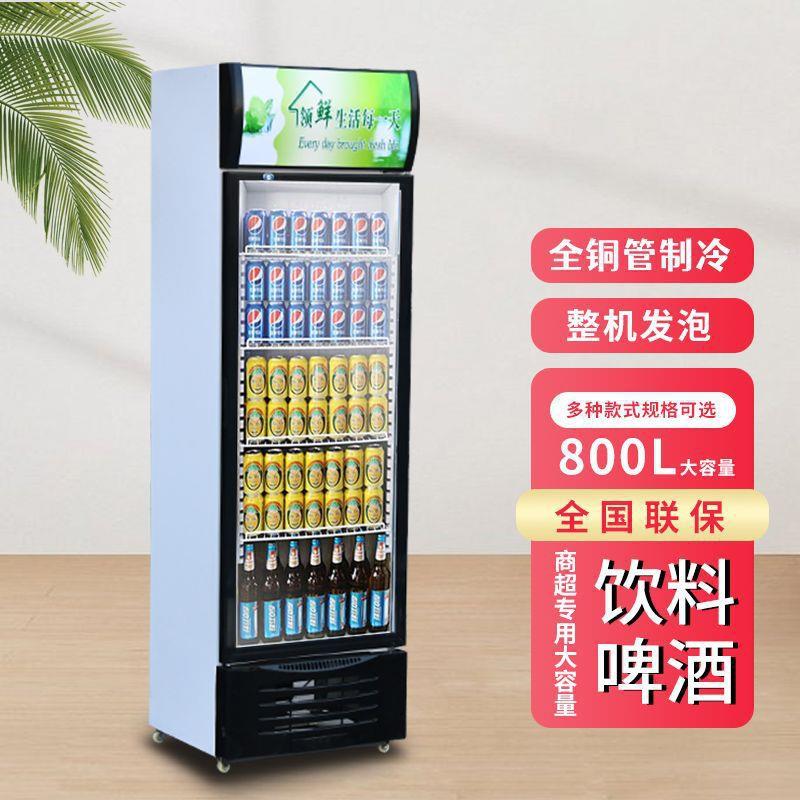 饮料啤展示柜商用冷藏保鲜柜立式冰柜便利店超市小卖部单双冷柜
