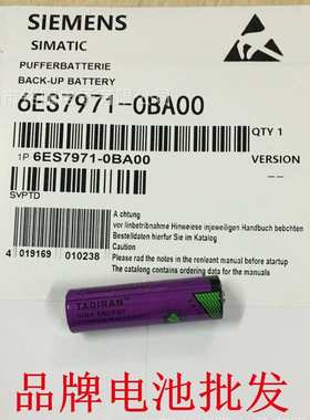 6ES7971-0BA00 AA 3.6V TADIRAN SL-360  S7-400PLC锂电池