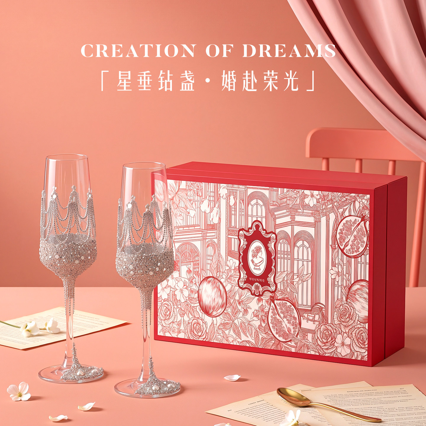 ROVANGO设计款原创diy手工敬酒杯