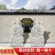 石雕门墩抱鼓石天然汉白玉大象貔貅麒麟青石公司庭院家用门口摆件
