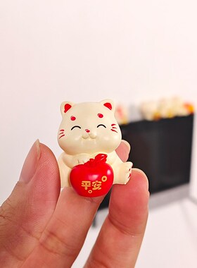 开门大橘招财猫入户可视门铃装饰摆件对讲电话边框遮挡美化小饰品