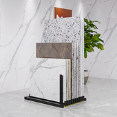 瓷砖展示架推拉大板地砖样品架岩板大理石货架调节抽拉通用款 双面