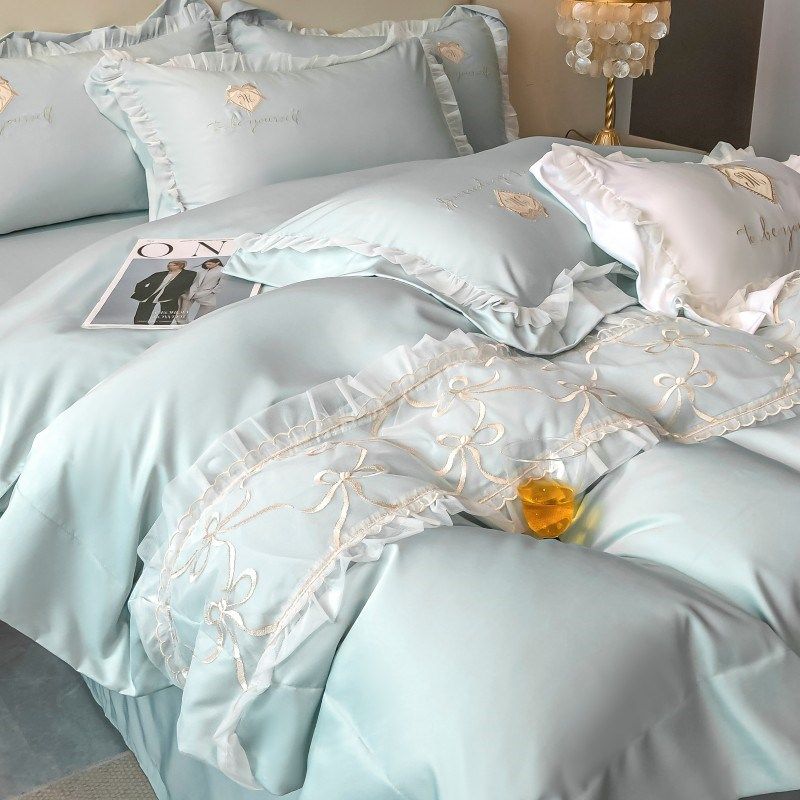 轻奢风180支天丝四件套丝滑裸睡床单被套高级感夏季凉感床上用品4,床上用品,床品套件/四件套/多件套,淘宝优惠券,粉丝福利购,淘宝优惠卷