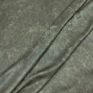 春夏真丝交织提花布料竹叶梅花桑蚕丝缎面丝绸旗袍连衣裙衬衫面料