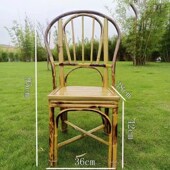 老式 正式 靠透气茶馆民宿竹椅子阳台庭院餐厅竹椅太师椅农家乐