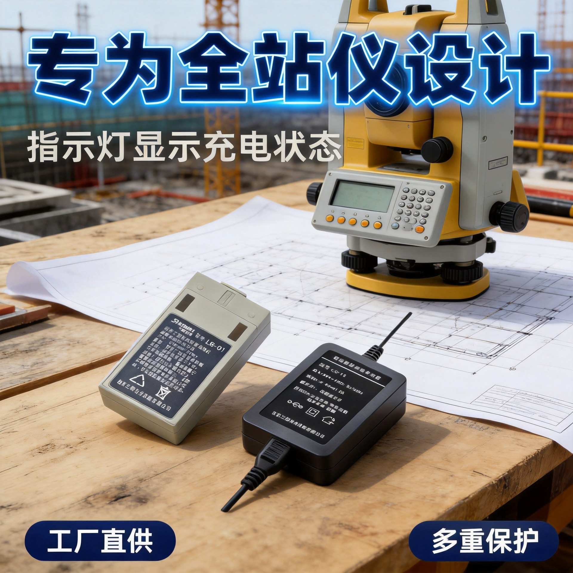 南方电池 科力达LC-10三鼎全站仪电池LB-01 NB-3/KB-3/KB-35专用