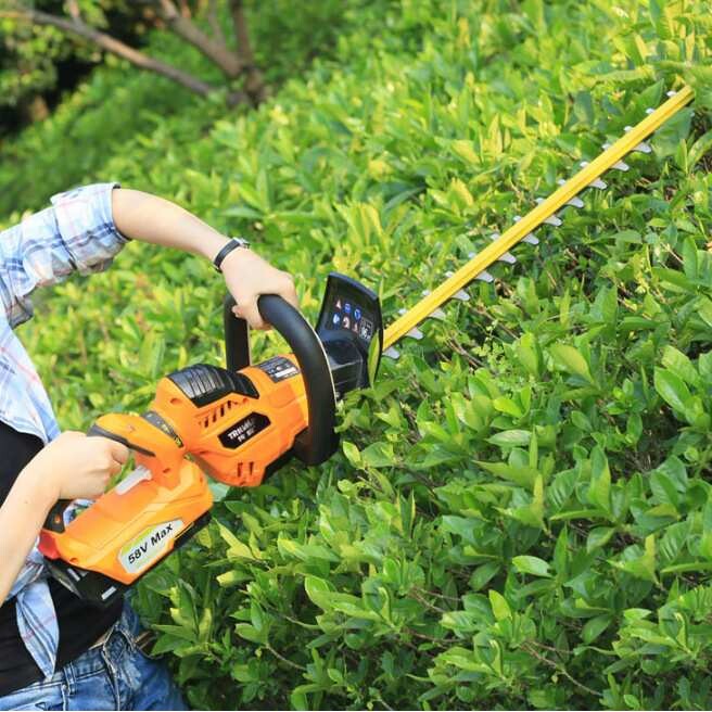 传峰58V充电式绿篱机电动修枝机 剪枝机绿篱修剪机茶叶茶树修枝剪