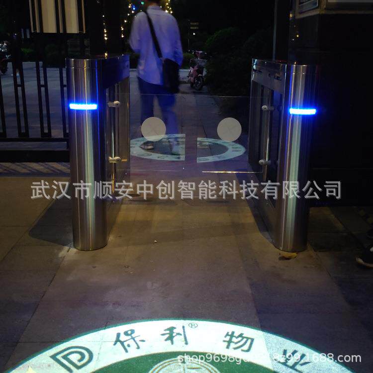 武汉防撞小摆闸小区人行闸机出入口通道闸人脸识别闸机进出口机
