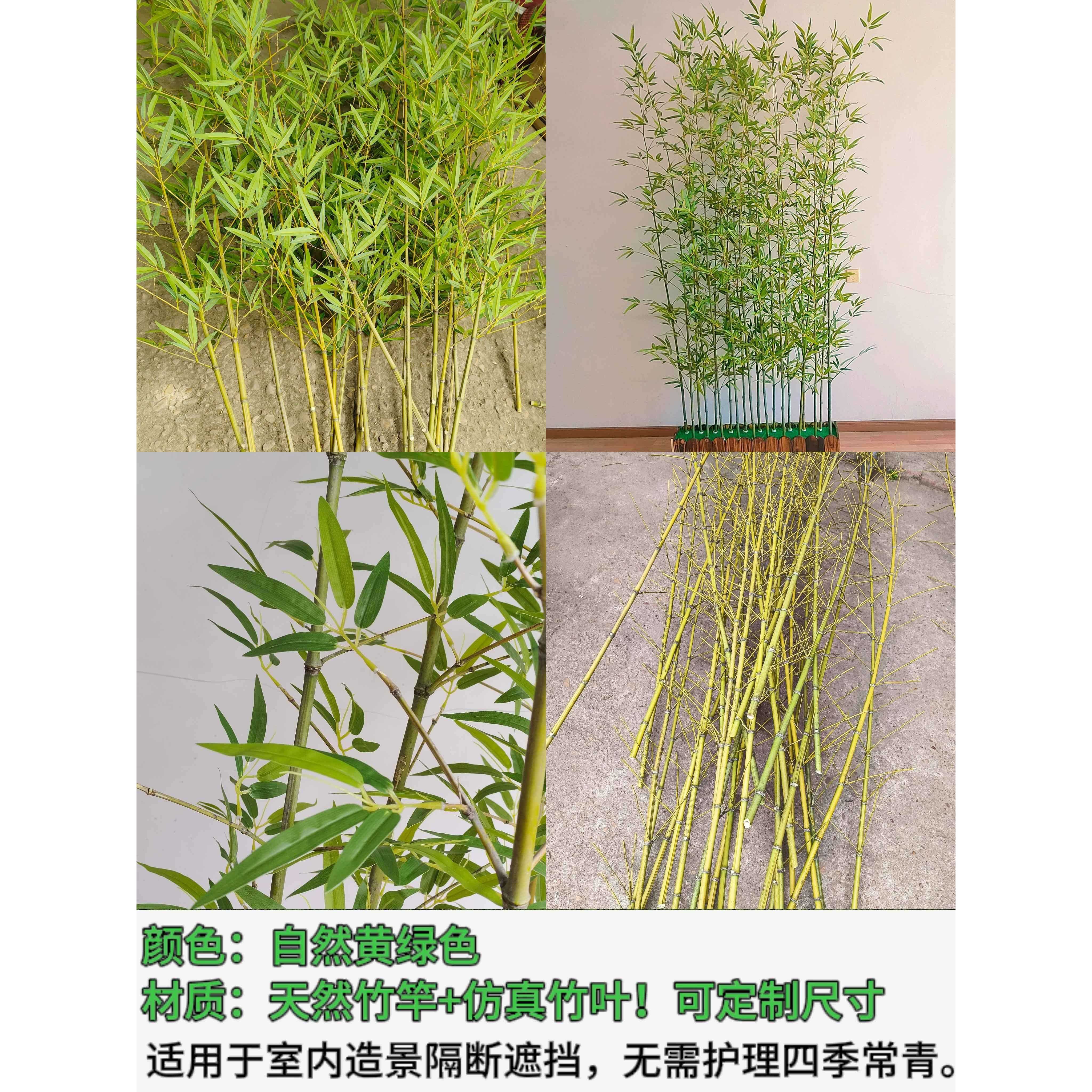 竹子造景仿生假竹子景观室内户外绿植隔断挡墙围栏装饰新中式