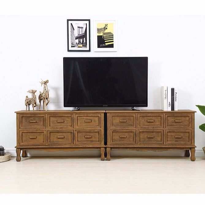 欧式实木电视柜家用电视柜储物柜地柜现代小户型矮柜客厅储藏柜子,3C数码配件,摄像机配件,淘宝优惠券,粉丝福利购,淘宝优惠卷