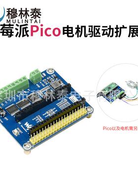 Raspberry Pi Pico电机驱动扩展板 5V 直流电机接口 树莓派Pico