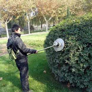 手持式电动绿篱机园林绿化养护修枝机圆盘电动绿篱割草修枝机