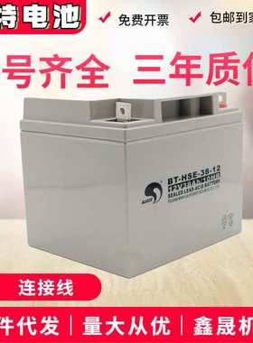 鑫晟赛特移动5G通讯蓄电池BT-HSE-38-12免维护12V38AH太阳能电瓶