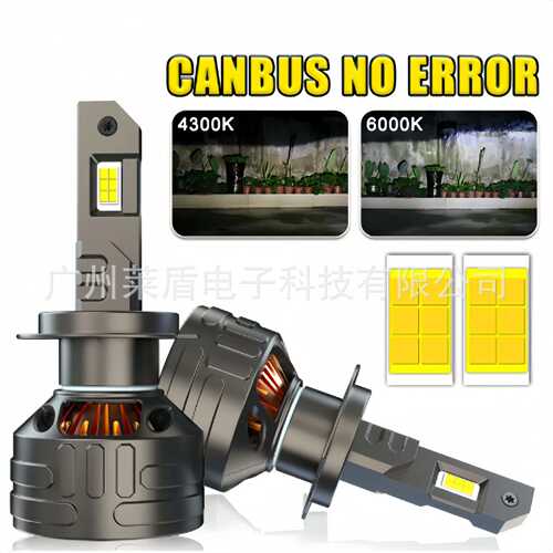 工厂直批汽车高功率LED灯 V25超强解码H1/H7/H11/H4/9005汽车大灯