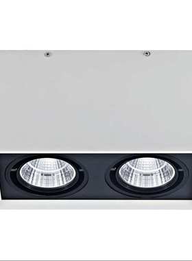 酒店LED豆胆灯 双头COB明装式格栅射灯 3000-6000k色温 明装射灯