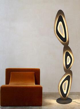 现代简约设计师样板房客厅落地灯售楼处装饰光影艺术创意书房地灯