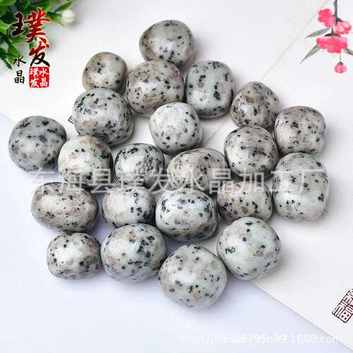 天山蓝滚石 大颗粒水晶碎石摆件 跨境商品 电商供货