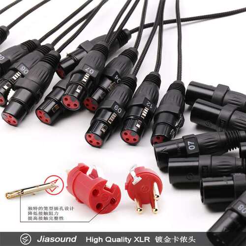 AUDIO XLR Snake Cable 12 通道音频信号线缆车舞台灯光传输线