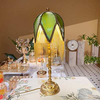tablelamp法式复古卧室流苏台灯北欧床头装饰灯氛围轻奢灯具lamp