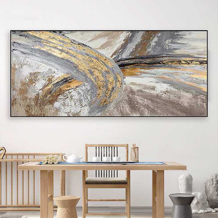 新中式手绘油画卧室床头画客厅沙发背景墙装饰画办公室茶室挂画,3C数码配件,摄像机配件,淘宝优惠券,粉丝福利购,淘宝优惠卷