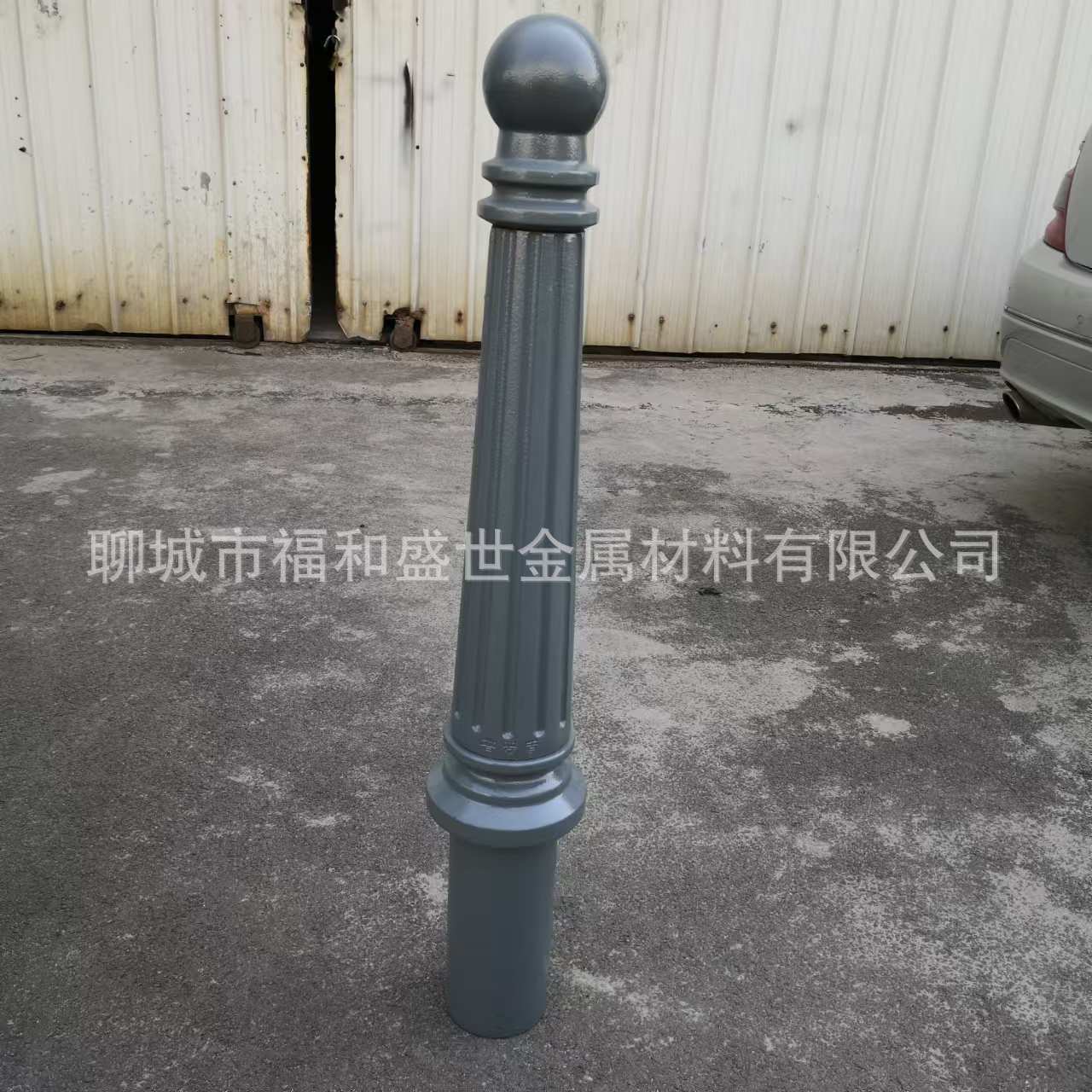 铸铁止车柱河道铁链围栏柱道路防撞隔离桩挡车柱铁艺柱子防护栏