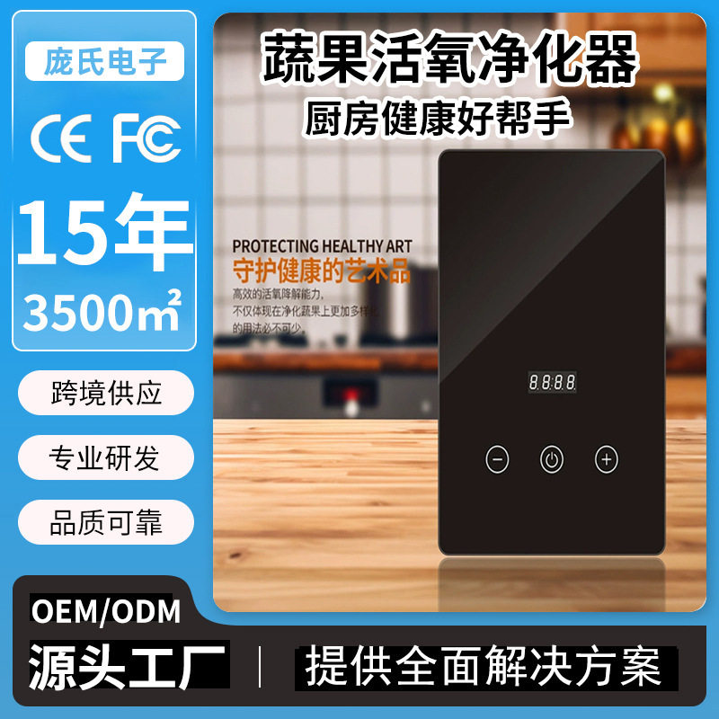 跨境新款臭氧发生器果蔬清洗机家用净化器食材肉类水果餐具消毒器