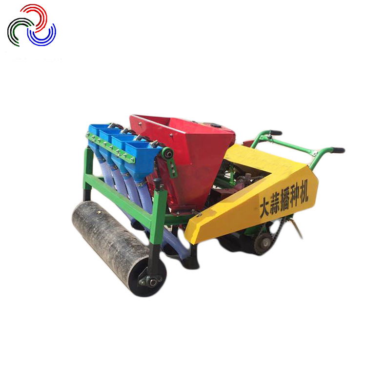 汽油自走式大蒜播种机四行五行种蒜机银杏播种就人力手推大蒜种植