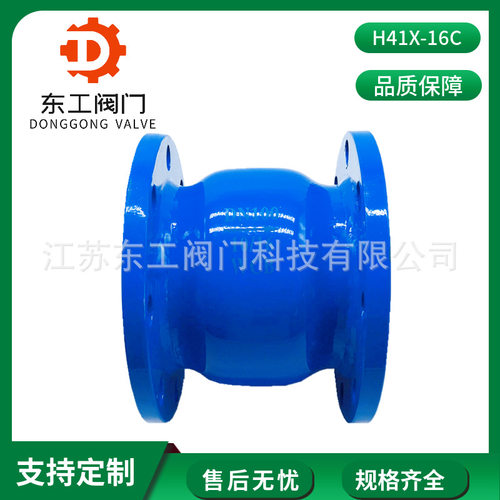 立式球铸钢防止倒流器逆止阀静音阀 法兰式消声止回阀H41X-16C