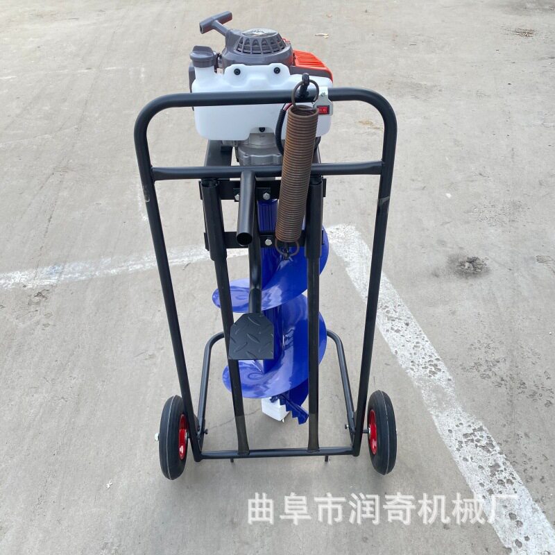 农用大功率地钻汽油种植机农用打洞机钻头种树机手推式钻土孔施肥