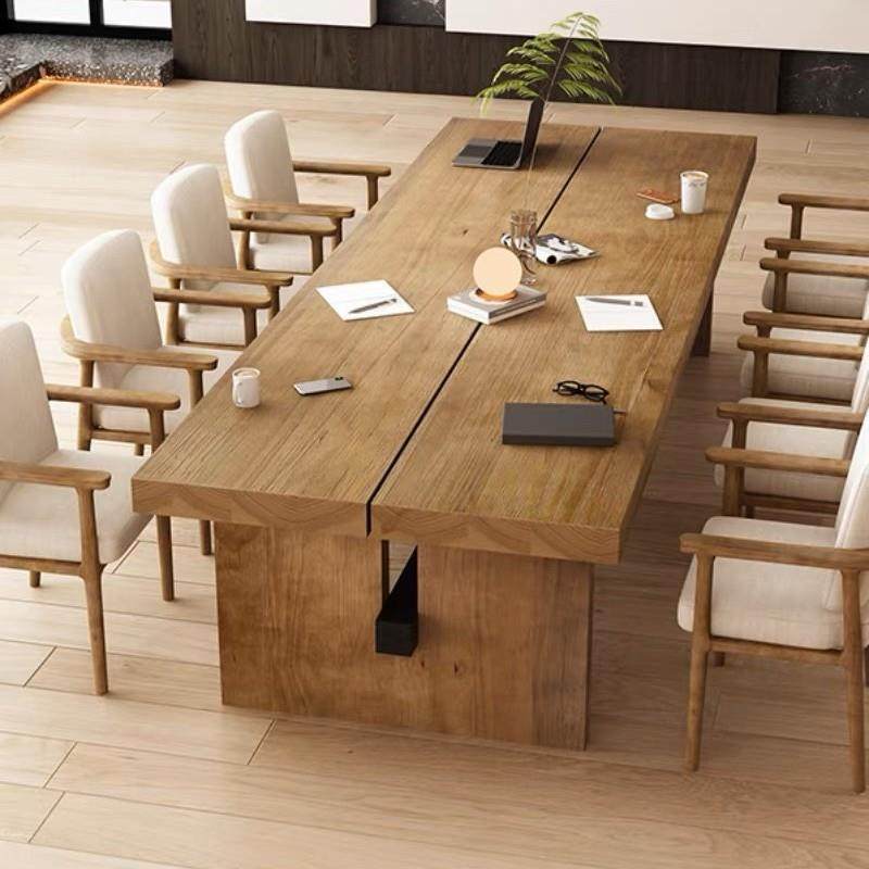 原木大板会议桌简约大型办公桌子实木长条培训洽谈桌椅长桌工作台,电子元器件市场,其它元器件,淘宝优惠券,粉丝福利购,淘宝优惠卷