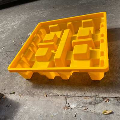 塑料托盘130*130*30cm叉车板防泄漏四桶平台危废油桶化学品栈板