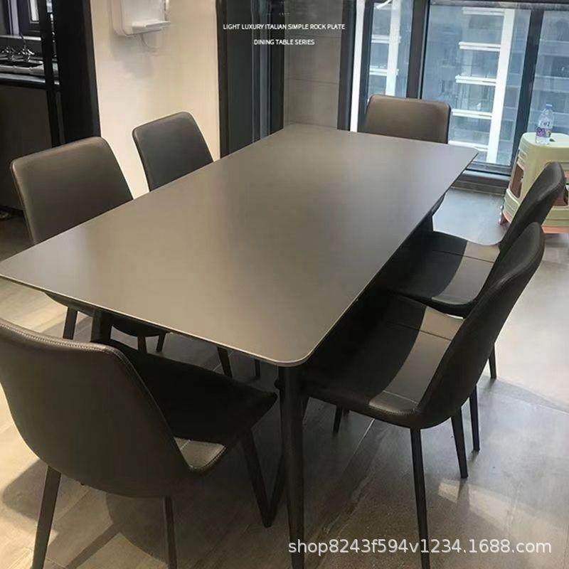 意式极简岩板哑光餐桌家用小户型现代长方形桌椅组合黑色吃饭桌子,玩具/童车/益智/积木/模型,毛绒/玩偶/公仔/布艺类玩具,淘宝优惠券,粉丝福利购,淘宝优惠卷