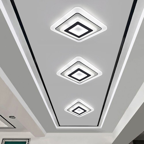 现代简约过道灯走廊灯嵌入式入户玄关门厅楼道阳台灯明装暗装网红