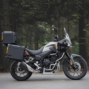 适用本田NX400三箱摩托车铝合金尾箱三箱改装三箱架后备箱边箱架