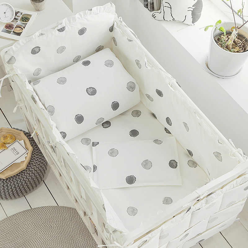 婴儿床床围纯棉宝宝床上用品套件新生四件套防撞防摔软包儿童床品,婴童用品,婴童床品套件,淘宝优惠券,粉丝福利购,淘宝优惠卷