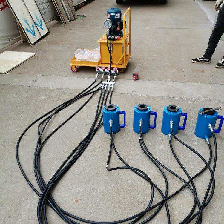 程煤电动液压紧板器换热器拆板式换热器手动双作用式液压扳支持定