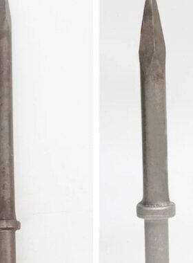 G20风镐钎尖扁头B87,B47G7C6B开山风镐头钎子凿子铲气动高钎