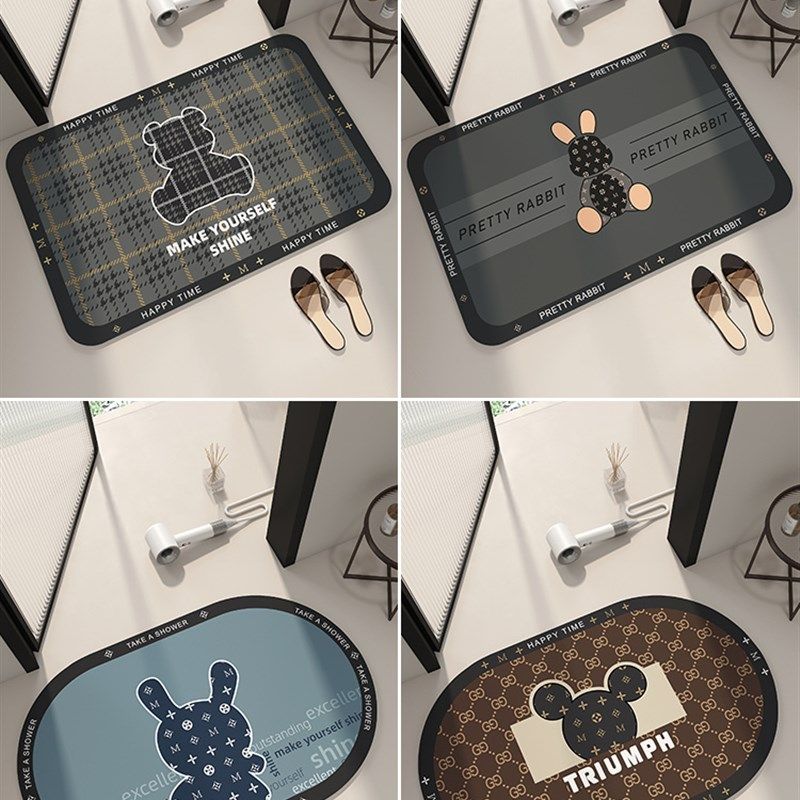 卫生间门口吸水地垫硅藻泥浴室防滑垫厕所洗手间脚垫家用入户地毯,居家布艺,家用脚垫,淘宝优惠券,粉丝福利购,淘宝优惠卷