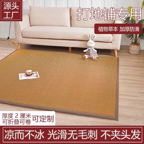 新款凉席地垫榻榻米床垫大炕垫子打地铺神器午睡垫家用藤席可定制