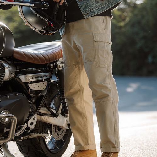 MI摩托车骑行裤机车赛车休闲工装裤男女防摔同款春夏季透气骑士裤